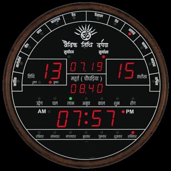 Vedic Clock for Hindus & Jains